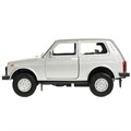 Модель LADA4X4-12-SR LADA 4x4 12 см, двери, багаж, инерц, серебр Технопарк  в кор. 439-691