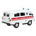 Модель FY2418P-1 UAZ УАЗ 452 СКОРАЯ, 18,5 см, св-зв,дв,люк,баг,ин,бел Технопарк 439-692