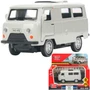 Модель UAZ452-11-SR Уаз-452 "буханка" 10,5 см, дв, инерц, серебристый Технопарк  в кор. 439-611