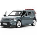 Модель SOUL-12-DGR KIA soul длина 12 см, двери, багаж., инерц, темно-серый Технопарк в кор. 439-540