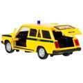 Модель 2104-12SLPOL-YE свет-звук ВАЗ-2104 жигули милиция 12 см,двери,желтый Технопарк в кор. 439-563
