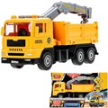 Модель 1995464-R свет-звук самосвал кран, 15,5 см, баг.,подв. дет., инер. Технопарк в кор. 439-578