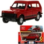 Модель LADA4X42131-13-RD LADA 4x4 2131 12 см, двери, багаж, инерц, красный Технопарк в кор. 439-499