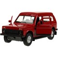 Модель LADA4X42131-13-RD LADA 4x4 2131 12 см, двери, багаж, инерц, красный Технопарк в кор. 439-499