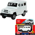 Модель HUNTER-11-WH UAZ ХАНТЕР длина 10,5 см, инерция, белый Технопарк  в кор. 439-415