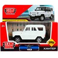 Модель HUNTER-11-WH UAZ ХАНТЕР длина 10,5 см, инерция, белый Технопарк  в кор. 439-415