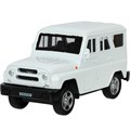 Модель HUNTER-11-WH UAZ ХАНТЕР длина 10,5 см, инерция, белый Технопарк  в кор. 439-415