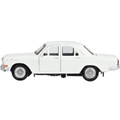 Модель 2401-12-WH-WOD ГАЗ-2401 ВОЛГА длина 12 см, двери, багаж, инерц, белый Технопарк  в кор. 439-422