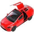Модель MODELX-12-RD tesla model x plaid 12 см, двери, красн Технопарк  в кор. 439-345