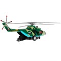 Модель COPTER-20MIL-GN ВЕРТОЛЕТ ВОЕННО-ТРАНСПОРТНЫЙ 20 см,люк,Технопарк 438-315