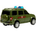 Модель PATRIOTBLACK-15PLARR-GN UAZ ПАТРИОТ АРМИЯ РОССИИ 15,5 см, 2 кн,ин, зеленый Технопарк 439-148