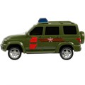 Модель PATRIOTBLACK-15PLARR-GN UAZ ПАТРИОТ АРМИЯ РОССИИ 15,5 см, 2 кн,ин, зеленый Технопарк 439-148