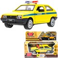 Модель 2108-12-SLPOL-YE LADA-2108 "СПУТНИК" ПОЛИЦИЯ 12 см Технопарк в коробке 439-106