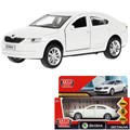 Модель OCTAVIA-12-WH SKODA OCTAVIA 12 см, двери, багаж, инерц. белый Технопарк  в коробке 439-039