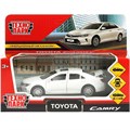Модель CAMRY-12-WH TOYOTA CAMRY 12 см, двери, багаж, инерц. белый Технопарк в коробке 240-998