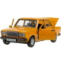 Модель 2107-12-YE ВАЗ-2107 длина 12 см, двери, багаж, инерц, желтый Технопарк  в кор. 139-989