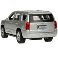 Модель TAHOE-12-SR CHEVROLET TAHOE 12 см, двери, багаж, инерц, серебристый Технопарк в коробке 438-995