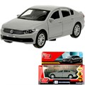 Модель PASSAT-12-GY VOLKSWAGEN PASSAT 12 см, двер, багаж, инерц, темно-серый Технопарк  в коробке 438-994