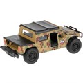 Модель SB-18-09-H1-M(GY)-WB Hummer H1 пикап военный Технопарк  в коробке 339-813