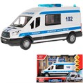 Модель TRANSITVAN-16PLPOL-WH Ford Transit Полиция Технопарк в коробке 340-617
