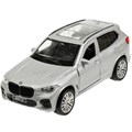 Модель X5-12-SR BMW X5 M-SPORT 12 см, двери, багаж, инерц, серебристый Технопарк  в коробке 438-902