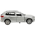 Модель X5-12-SR BMW X5 M-SPORT 12 см, двери, багаж, инерц, серебристый Технопарк  в коробке 438-902