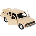 Модель 2106-12-BG ВАЗ-2106 ЖИГУЛИ длина 12 см, двери, багаж, инерц,бежевый Технопарк  в коробке /72/ 438-908
