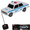 Машина на радиоуправлении VAZ2106-18L-POL-WH ВАЗ-2106 ПОЛИЦИЯ 18 см, свет, бел Технопарк в кор /24/ 438-709