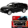 Модель X6-12-BK BMW X6 длина 12 см, двери, багаж, инер, черный Технопарк в коробке 438-684