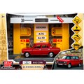 Модель OILSTA-22PL2106-YE бензоколонка С МАШИНКОЙ 21 см ВАЗ-2106 Технопарк в коробке 438-665