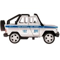 Модель HUNTERBCH-12POL-SR UAZ HUNTER ПОЛИЦИЯ серебро Технопарк  в коробке 438-381