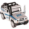 Модель HUNTERBCH-12POL-SR UAZ HUNTER ПОЛИЦИЯ серебро Технопарк  в коробке 438-381