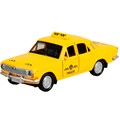 Модель 2401-12TAX-YE ГАЗ-2401 Волга Такси желтый Технопарк в коробке 340-475