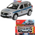 Модель GRANTACRS-12POL-SR Lada Granta Cross 2019 Полиция серебристый Технопарк  в коробке 340-470