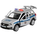 Модель GRANTACRS-12POL-SR Lada Granta Cross 2019 Полиция серебристый Технопарк  в коробке 340-470