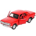 Модель 2401-12-RD ГАЗ-2401 Волга красный Технопарк в коробке 340-339