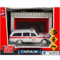 Модель GARAGESMA-20PLAMB-GAZ ГАРАЖ СКОРАЯ ПОМОЩЬ 20,5 см, ГАЗ-2402, бел Технопарк  в коробке 438-904