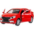 Модель VESTA-12-RD LADA vesta 11,5 см, двери, багаж, красный Технопарк в кор. 439-509