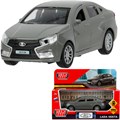 Модель VESTA-12-DGR LADA vesta 11,5 см, двери, темно-серый Технопарк  в кор. 439-411