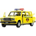 Модель 2107-12SLPOL-YE ВАЗ-2107 ПОЛИЦИЯ длина 12 см желтый Технопарк 439-212