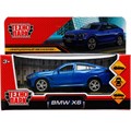 Модель X6-12-BU BMW X6 длина 12 см, двери, багаж, инер, синий Технопарк в коробке 438-674