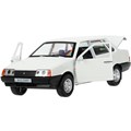 Модель 21099-132-WH ВАЗ-21099 "Спутник" 13,1 см, двери, багаж, белый Технопарк в кор. 439-533