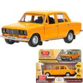 Модель 2106-132-OR ВАЗ-2106 13 см, двери, багаж, оранжевый Технопарк в кор. 439-534