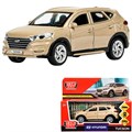 Модель TUCSON-12-BG-WOD HYUNDAI TUCSON длина 12 см, двери, багаж., инер, бежевый Технопарк в кор. 439-598