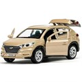 Модель TUCSON-12-BG-WOD HYUNDAI TUCSON длина 12 см, двери, багаж., инер, бежевый Технопарк в кор. 439-598