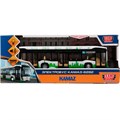 Модель KAMAZBUS-20PL-WHGN ЭЛЕКТРОБУС КАМАЗ-6282 19,5 см Технопарк в коробке 438-393