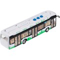 Модель KAMAZBUS-20PL-WHGN ЭЛЕКТРОБУС КАМАЗ-6282 19,5 см Технопарк в коробке 438-393