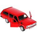 Модель 2402-12-RD ГАЗ-2402 Волга красная Технопарк в коробке 340-801