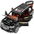 Модель CZ124-R TOYOTA PRADO, 21см, двери, инерц, черный Технопарк 439-364
