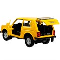 Модель LADA4X4-12-YE LADA 4х4 12 см, двери, багаж, инерц,  желтый Технопарк  в кор. 439-339